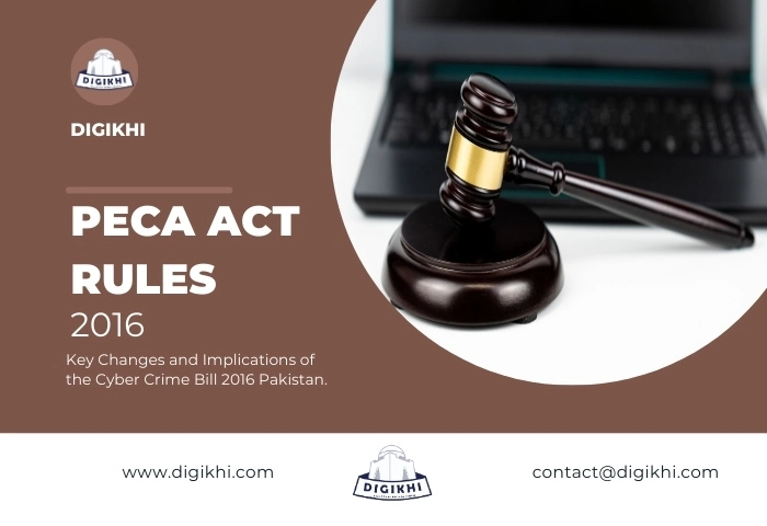 PECA Act Rules 2016 Cyber Crime Bill Pakistan Update | DigiKhi
