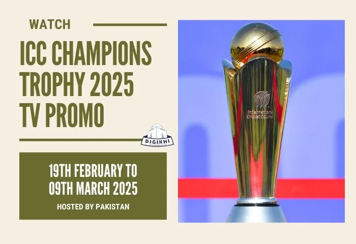 ICC Champions Trophy 2025 TV Promo Released | DigiKhi