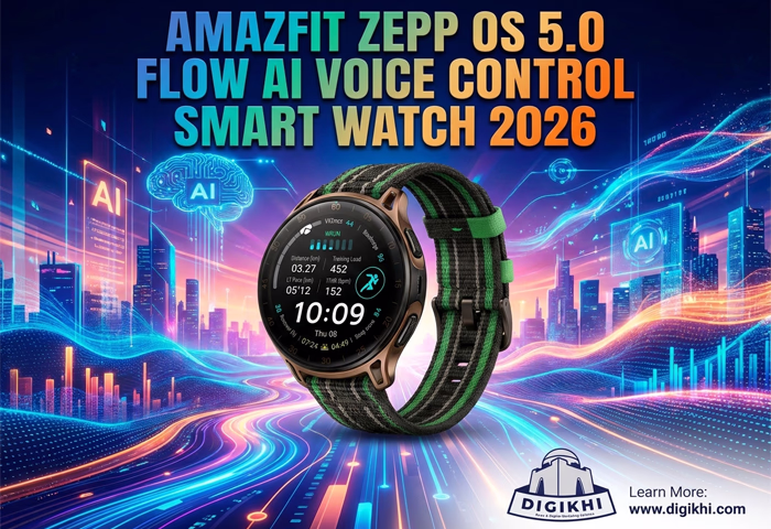 Amazfit Zepp OS 5.0 Flow AI Voice Control Smart Watch 2026