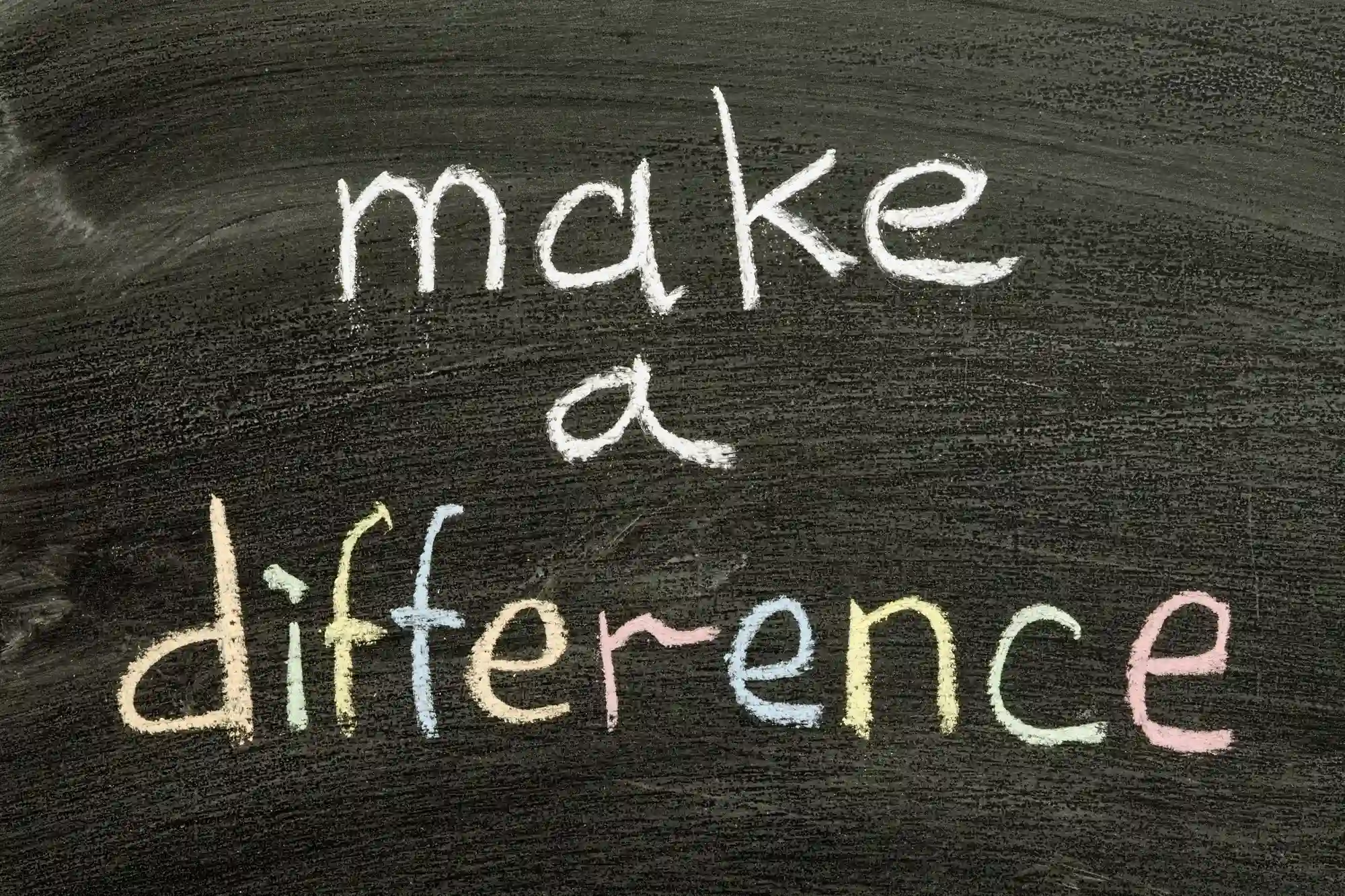 Make a Difference Chalkboard